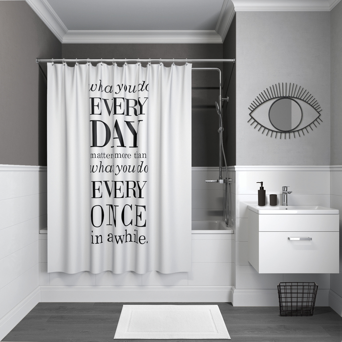 Штора для ванной 200*180 см (полиэстер) (1/20) "iddis" b06p218i11