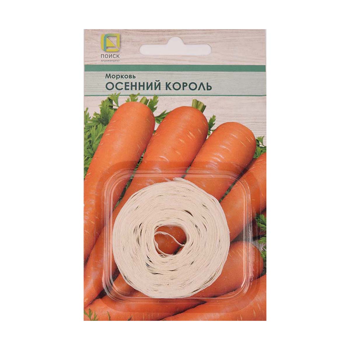 Семена на ленте морковь "осенний король" 8 м (10/100) "поиск"