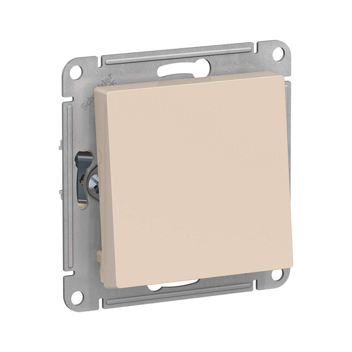 Переключатель "atlasdesign" 1 кл. (механизм) 10а, бежевый (1/20/160) "schneider"