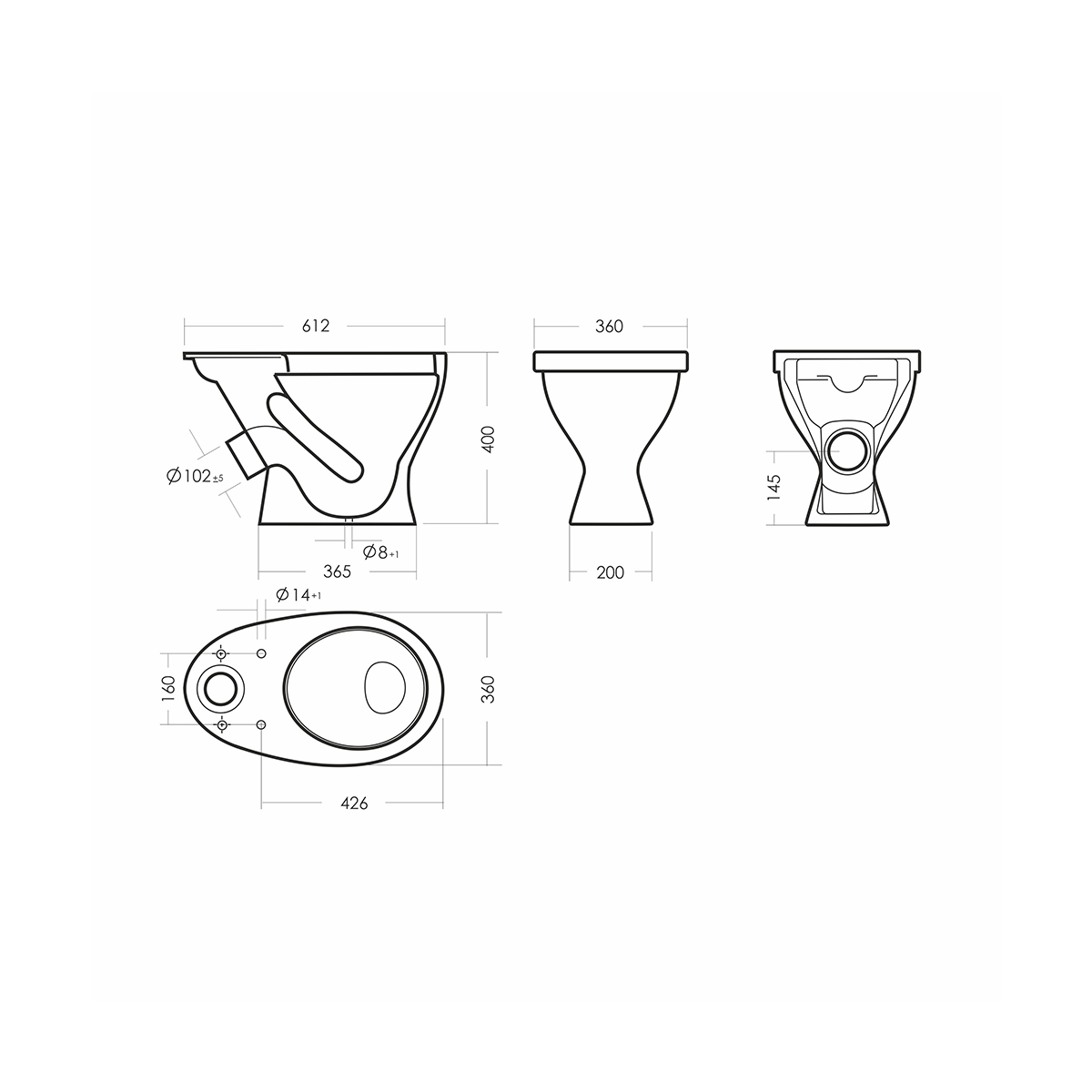 Унитаз напольный "формат" эконом белый "sanita" wc.cc/format/1-p/wht.g/s1
