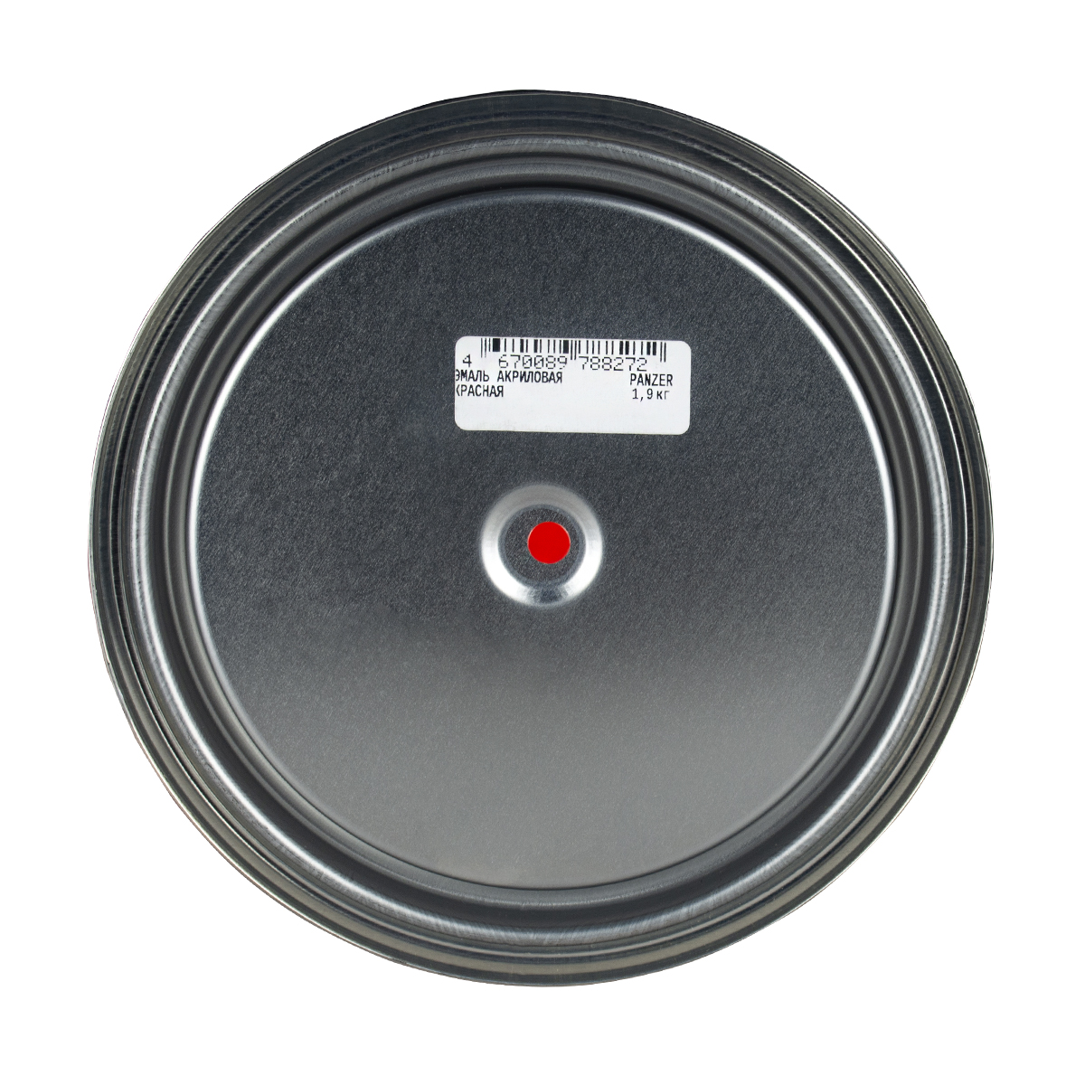 Эмаль акриловая полуглянцевая красная 1,9 кг (1/6) "panzer"