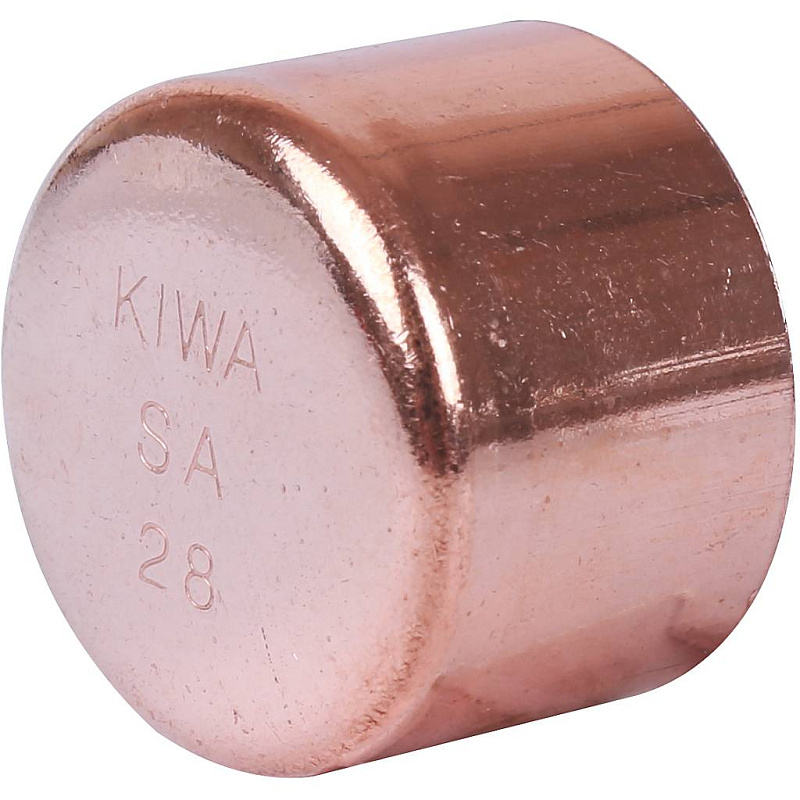 Медная заглушка 28 мм на трубу под пайку SANHA 1530128