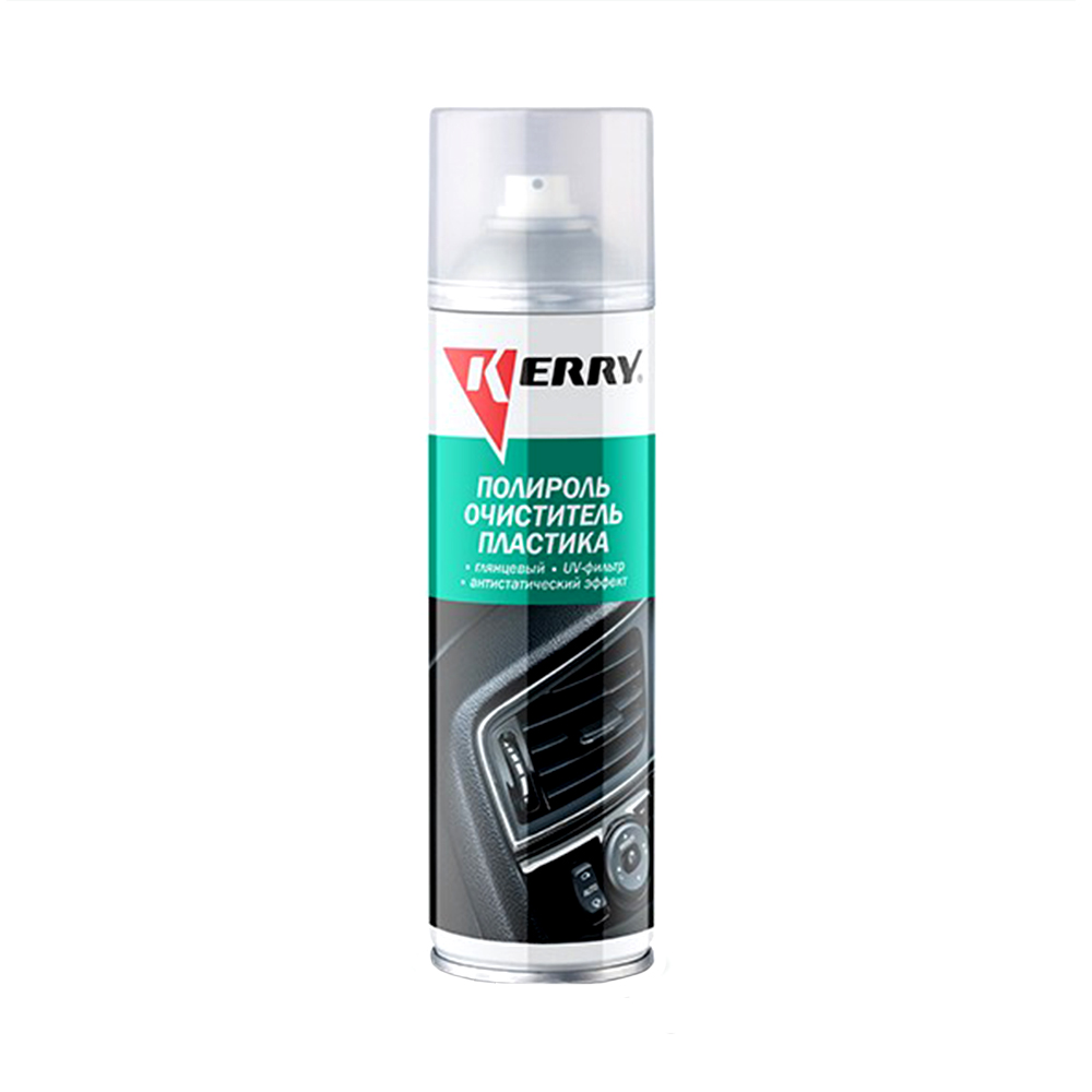 Полироль-очиститель пластика пенный матовый 335 мл, ваниль (12) "kerry" kr-905-8