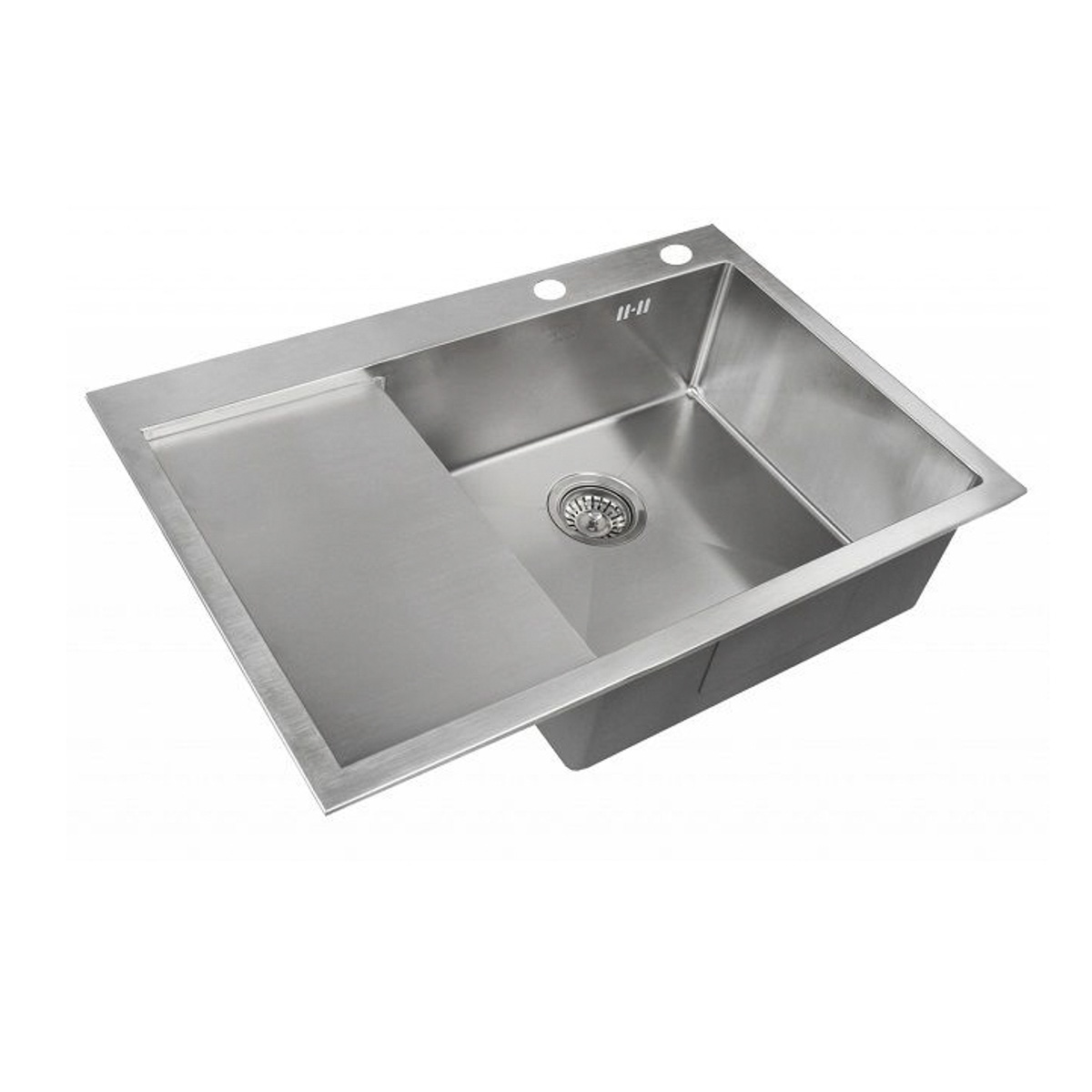 Мойка для кухни врезная нержав. rx-7851-r 780*520 мм, левое крыло (чаша 450*424*200 мм) "zorg"
