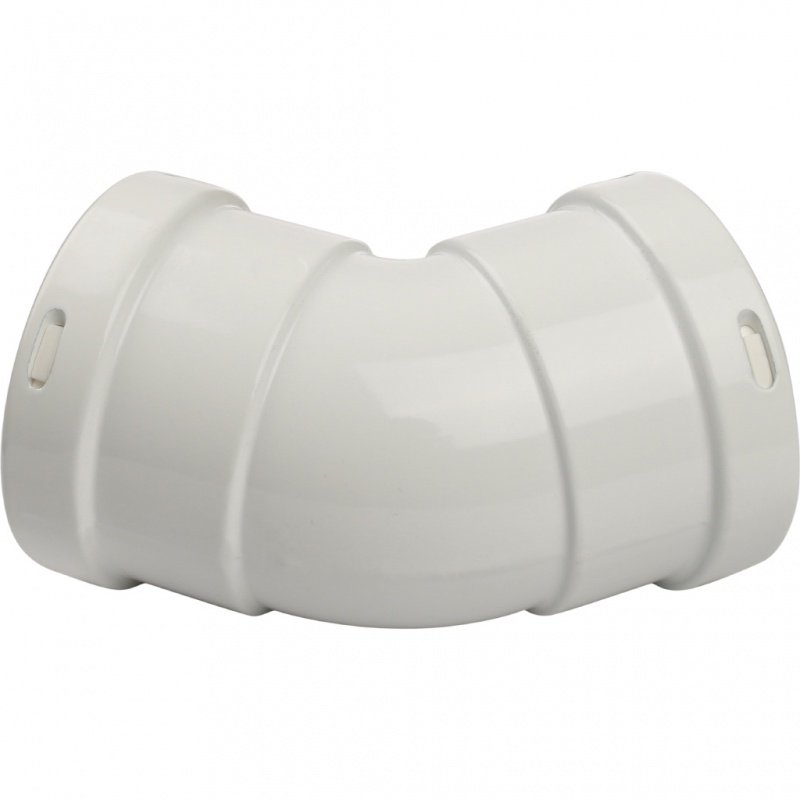 Угол 45° D=80 мм ВВ для коаксиального дымохода STOUT