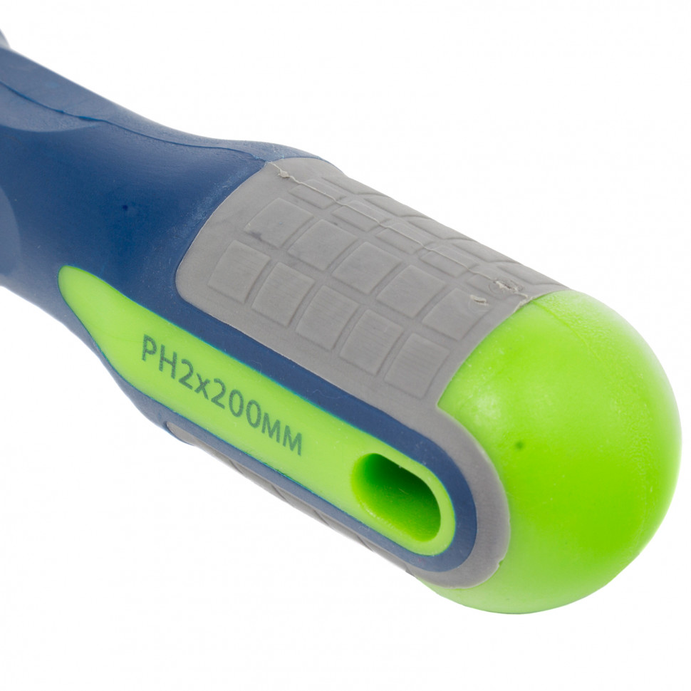 Отвертка, PH2 х 200 мм, CrV, трехкомпонентная рукоятка Сибртех (11819)