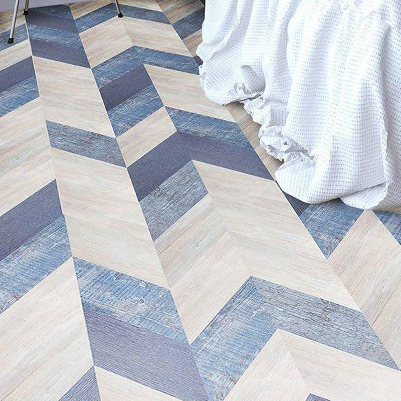 Пробковый пол Corkstyle Chevron Blue (glue) 6 мм
