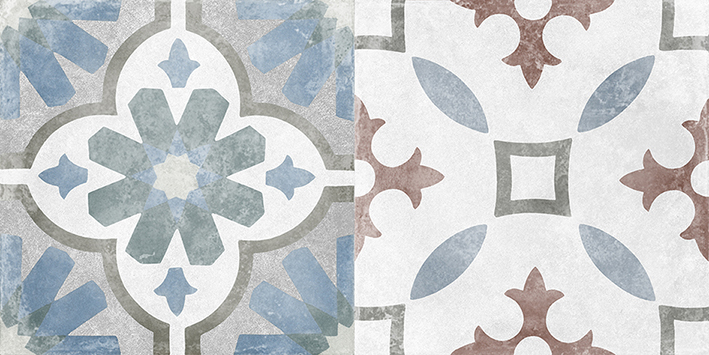 Atlas плитка настенная серый микс 08-00-06- 20x40