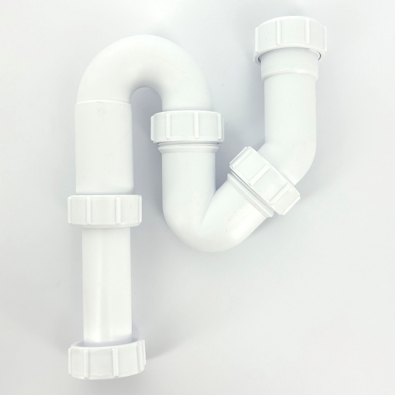 Сифон McALPINE трубный P/S-образный 1 1/4" х 32 мм, выход 32 мм компрес.