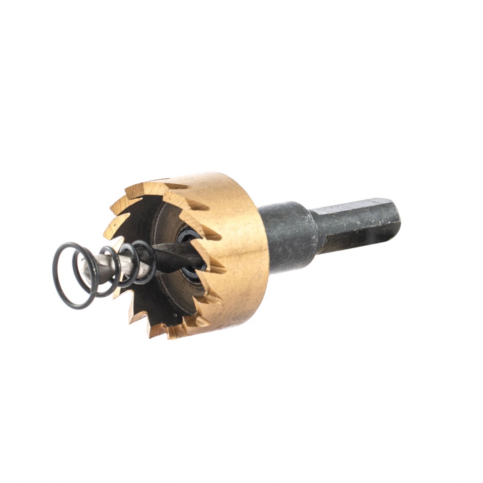 Коронка по металлу HSS, 26 мм, нитридтитановое покрытие Denzel (724105)