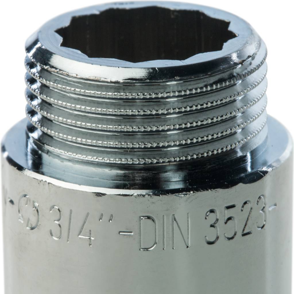 Удлинитель резьбовой ВН 3/4" x 50 мм хром STOUT