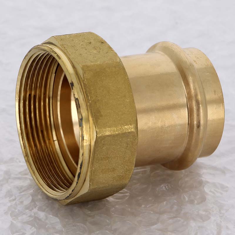 Муфта пресс-В с накидной гайкой и плоским уплотнением 42x2' Sanpress VIEGA