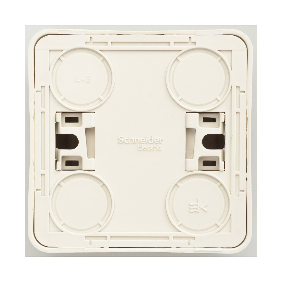 Розетка открыт. уст. "этюд" 1 местн. с шторками 16а, кремовый  (1/25/200) "schneider"