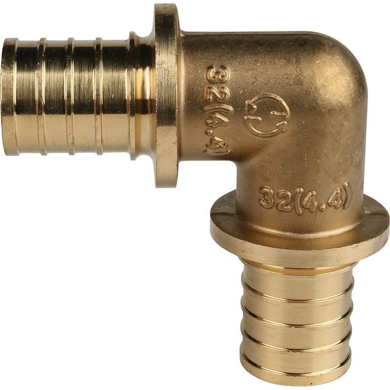 Угольник 90° 16 мм аксиальный для труб PE-X STOUT