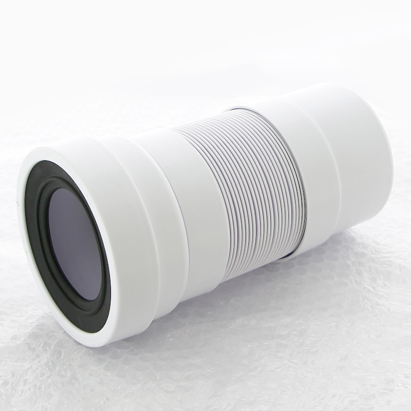 Труба McALPINE фановая L=230-330 мм гофр., вход 97-107 мм метал. хомут, выход 110 мм