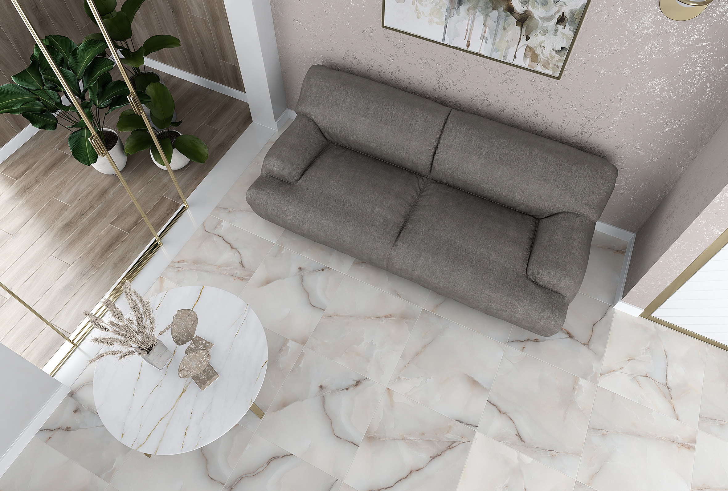 Lumis бежевый 25x75