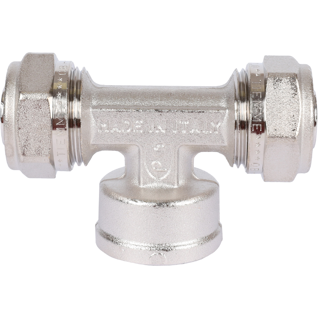 Тройник переходной 20 x 3/4" x 20 ВР под обжим TIEMME для металлопластиковых труб