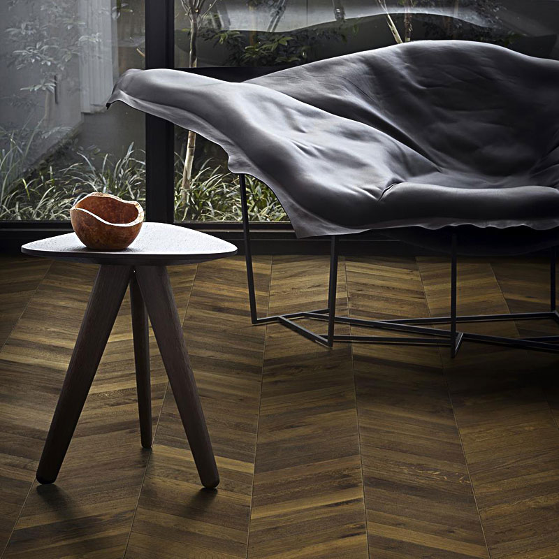 Kahrs ID Chevron Дуб Шеврон темно-коричневый натуральное масло ID OAK CHEVRON DARK BROWN