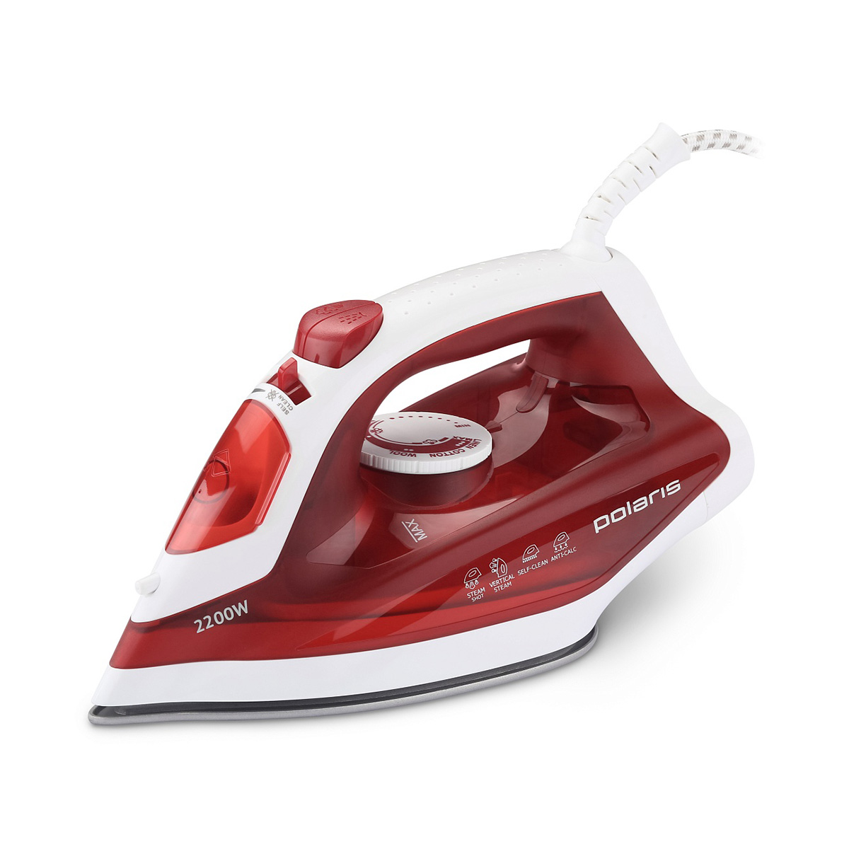 Утюг pir 2281k 2200 вт подошва керамич. (1/10) "polaris"