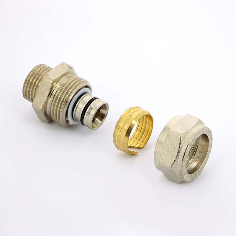 Обжимная муфта НР 20 х 1/2" UNI-FITT для металлопласта