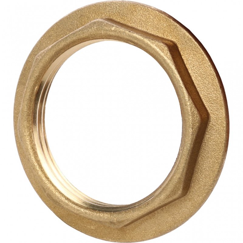 Контргайка с упором 1"1/4 ВР латунь STOUT