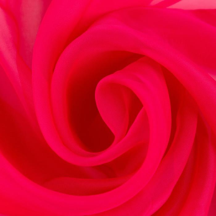 Тюль 135*150 см фуксия, вуаль (1/30) "этель" 5635253