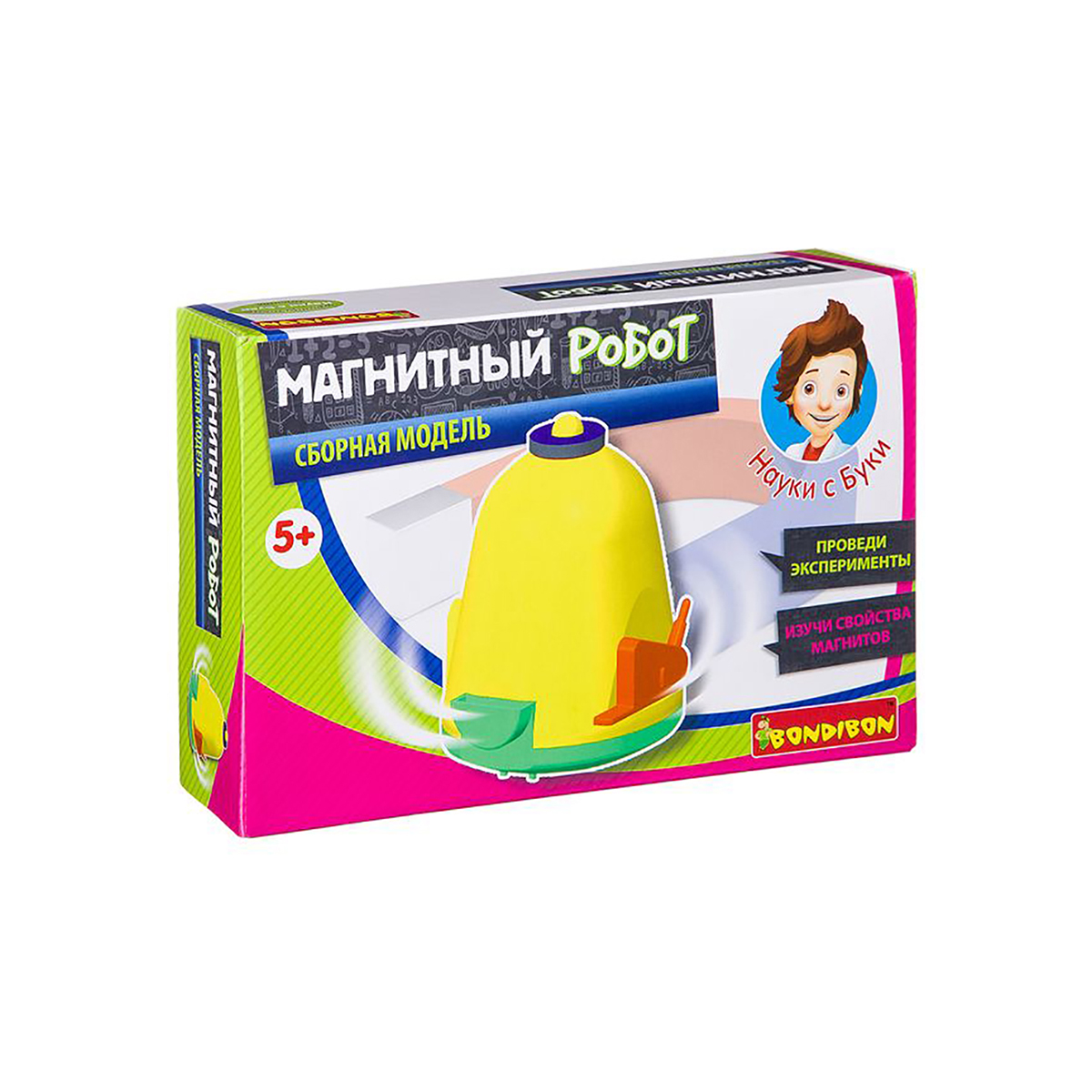 Набор для опытов "науки с буки" магнитный робот ek-jd019 "bondibon" вв2592