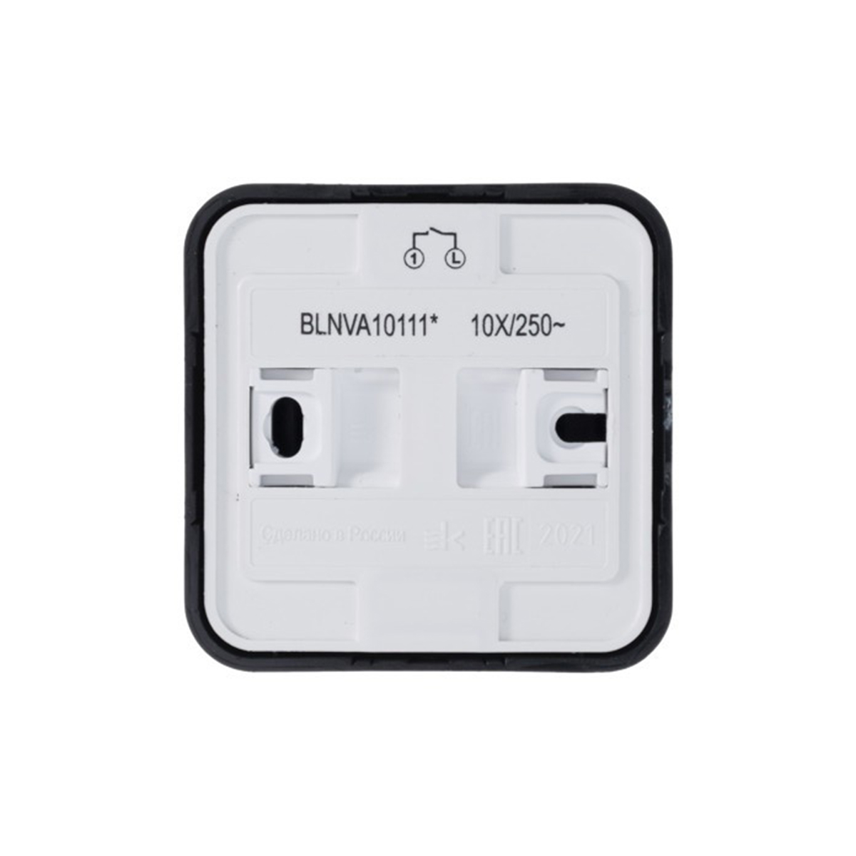 Выключатель открыт. уст. "blanca" 1 кл. с индикатором, антрацит (1/15/30) "schneider"