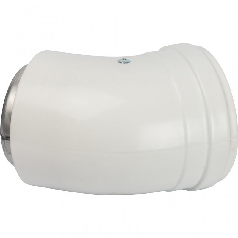 Угол 45° D=80 мм однораструбный, для коаксиального дымохода STOUT