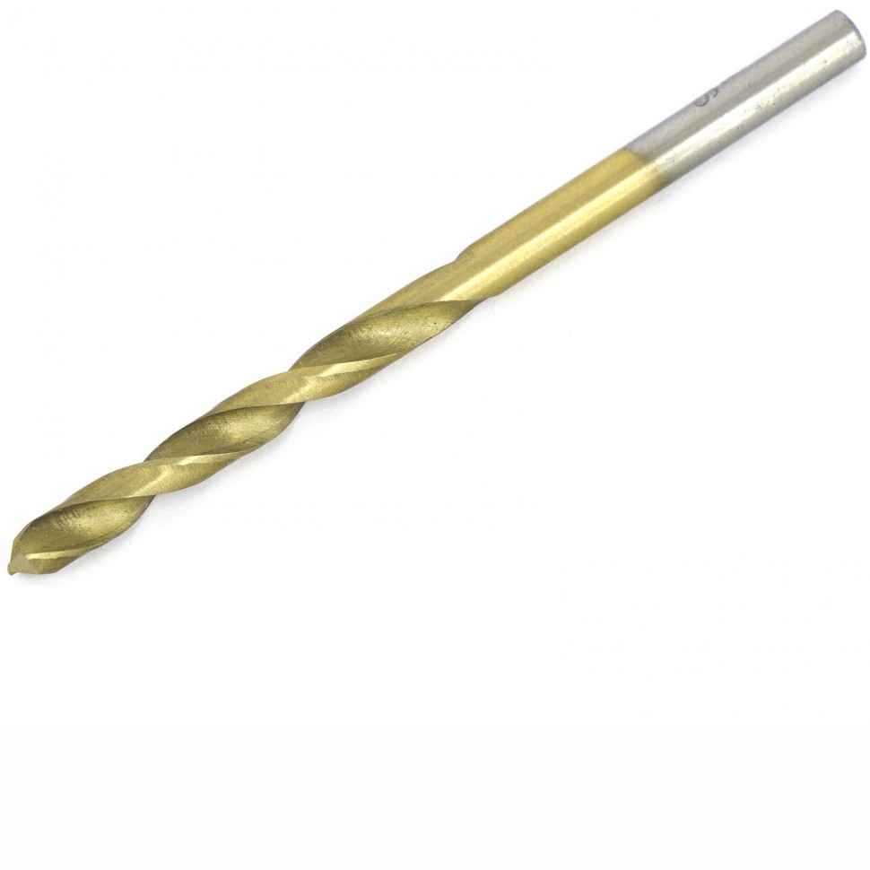 Сверло по металлу, 4.2 мм, HSS, нитридтитановое покрытие, цилиндрический хвостовик Matrix (717420)