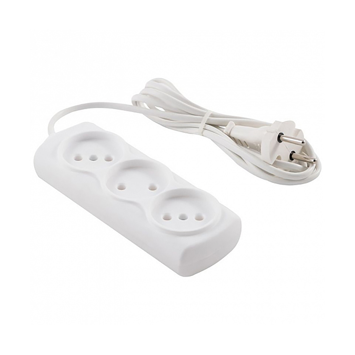 Удлинитель "engy эконом"  1,7 м, 3 розетки (шввп 2 х 0,75), белый (1/60)