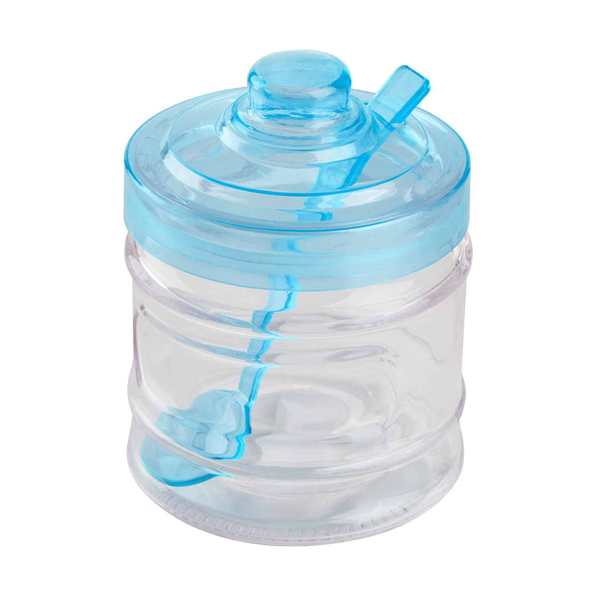 Банка для сыпучих продуктов "dolce" 300 мл с ложкой и крышкой (стекло) (1/48) "mallony"