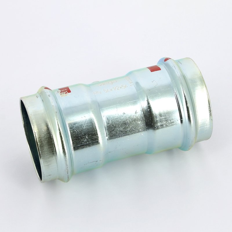 Тройник пресс-В 54x1/2"x54 оцинкованная сталь Prestabo VIEGA