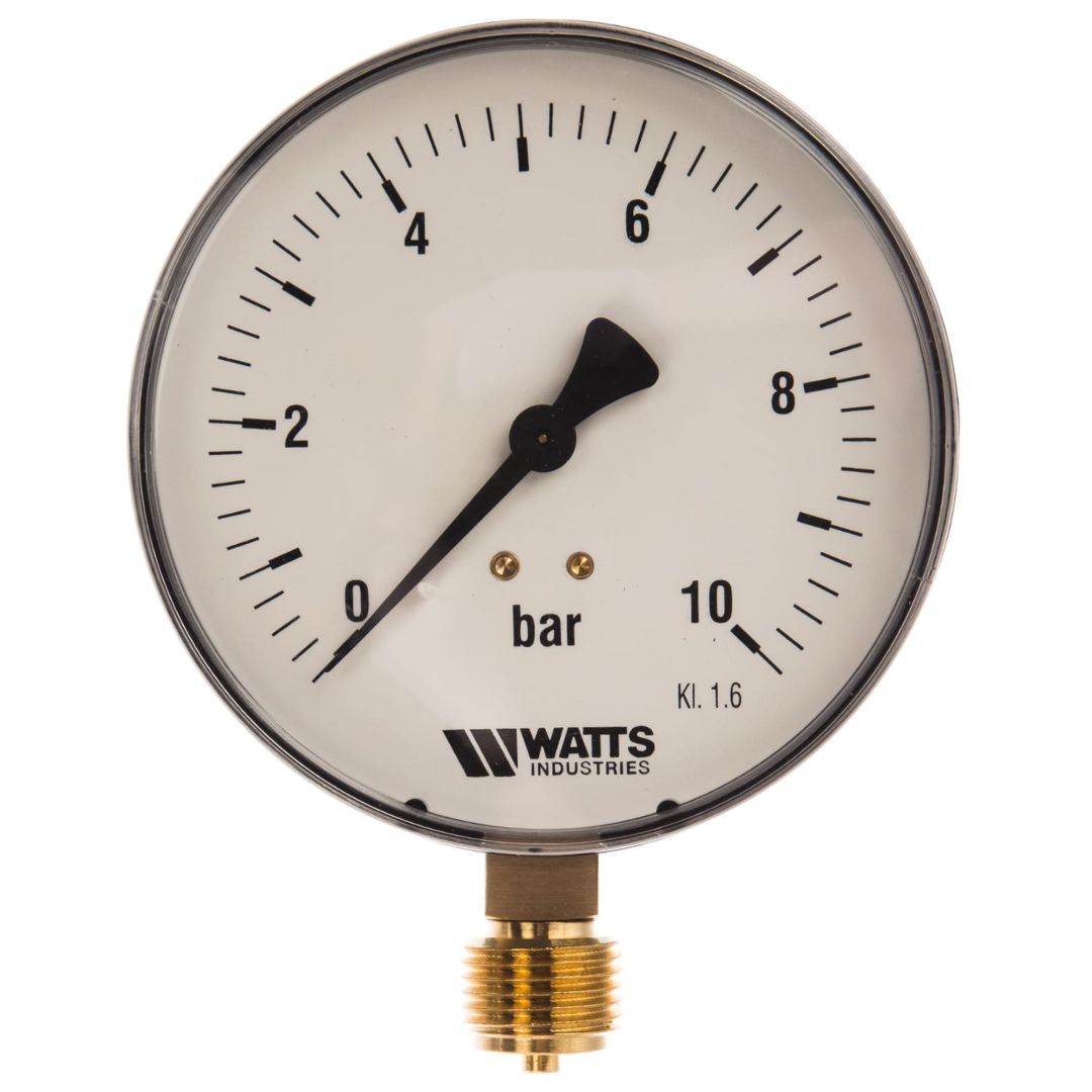 Манометр радиальный F+R200 100 мм 1/2" 10 бар WATTS