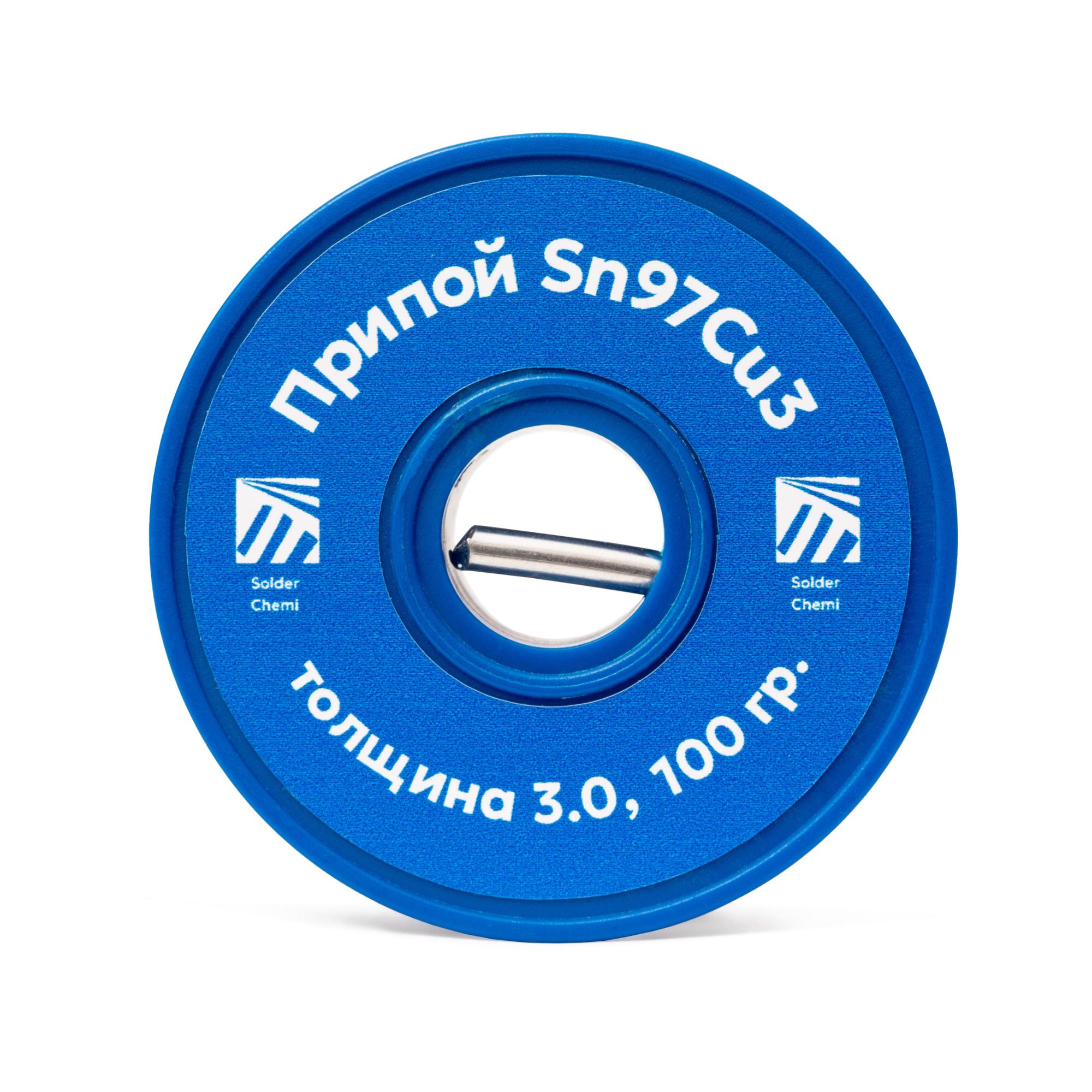 Припой для пайки меди Sn97Cu3, толщина 3.0, 100 гр., бессвинцовый, Solder Chemi (Россия