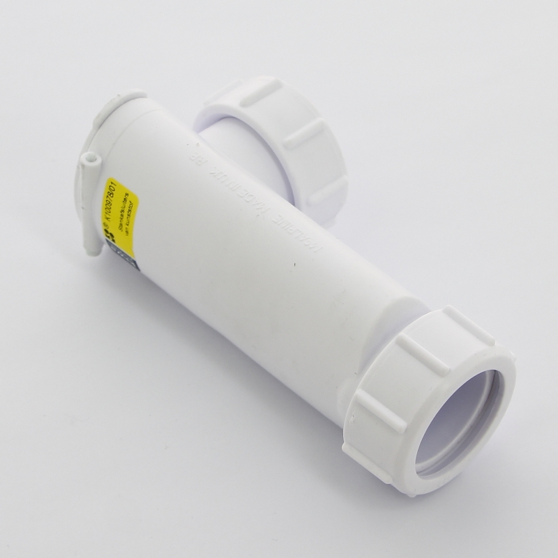 Клапан McALPINE самозакрывающийся сливной горизонтальный ("сухой" сифон), вход 1 1/4", 32 мм компрес