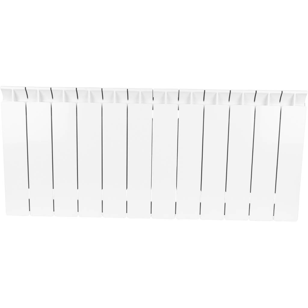 Радиатор STOUT STYLE 350 мм 12 секций, биметал. (боковое подключение) на 14,5 кв.м.