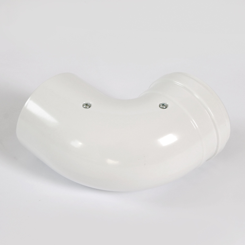 Отвод 90° коаксиальный, D=80 мм, алюминиевый эмалированный BAXI KHG71401801