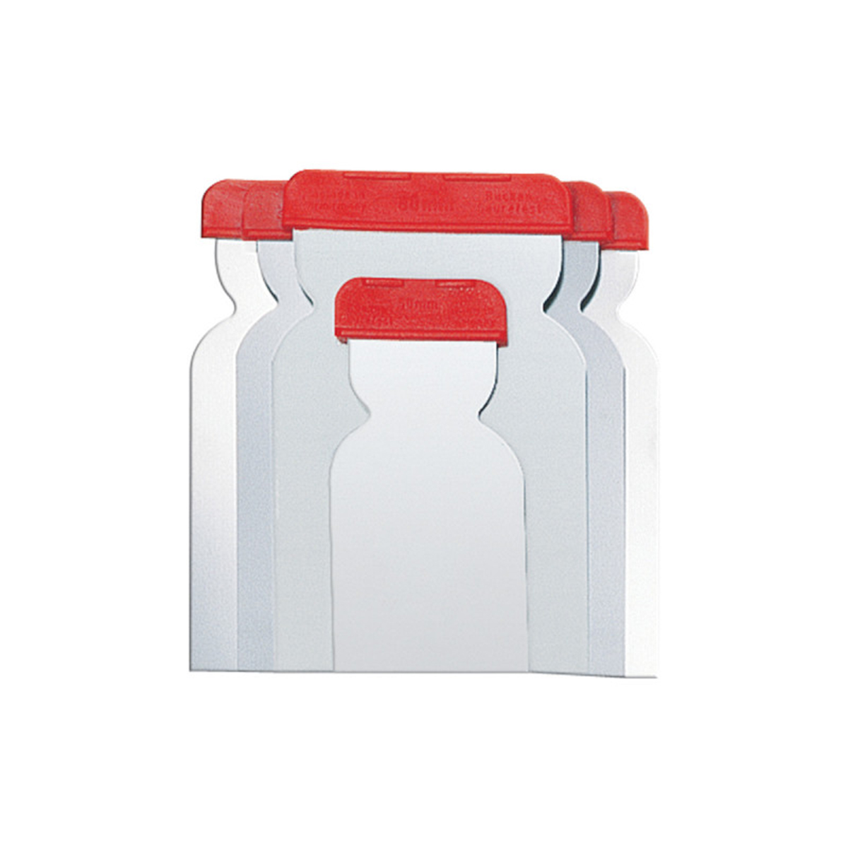 Шпатели нержав. набор 4 шт. (50-80-100-120 мм) (1/10/200) "beorol"