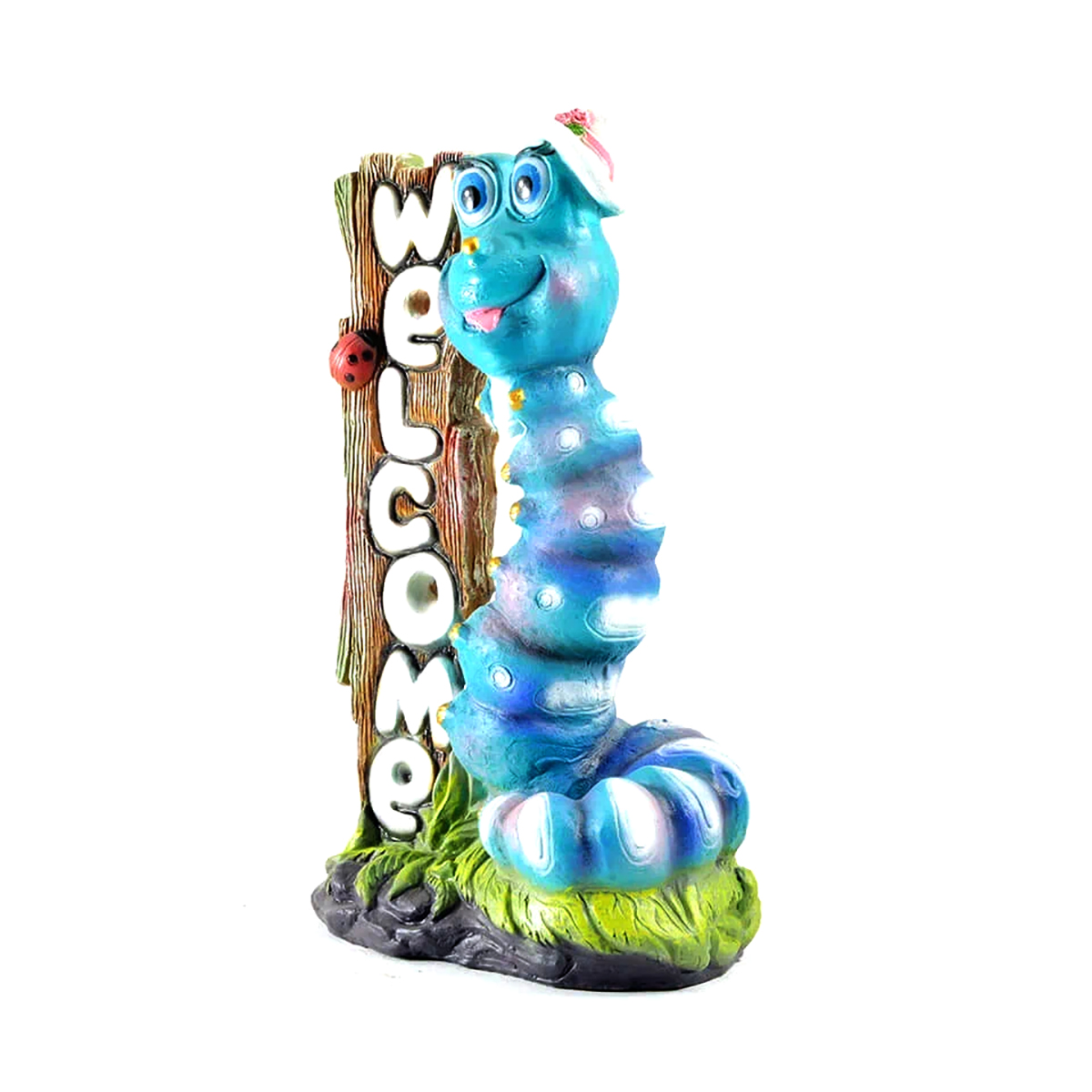 Фигурка садовая "веселая гусеница welcome" (1/4) "сказка" jng470