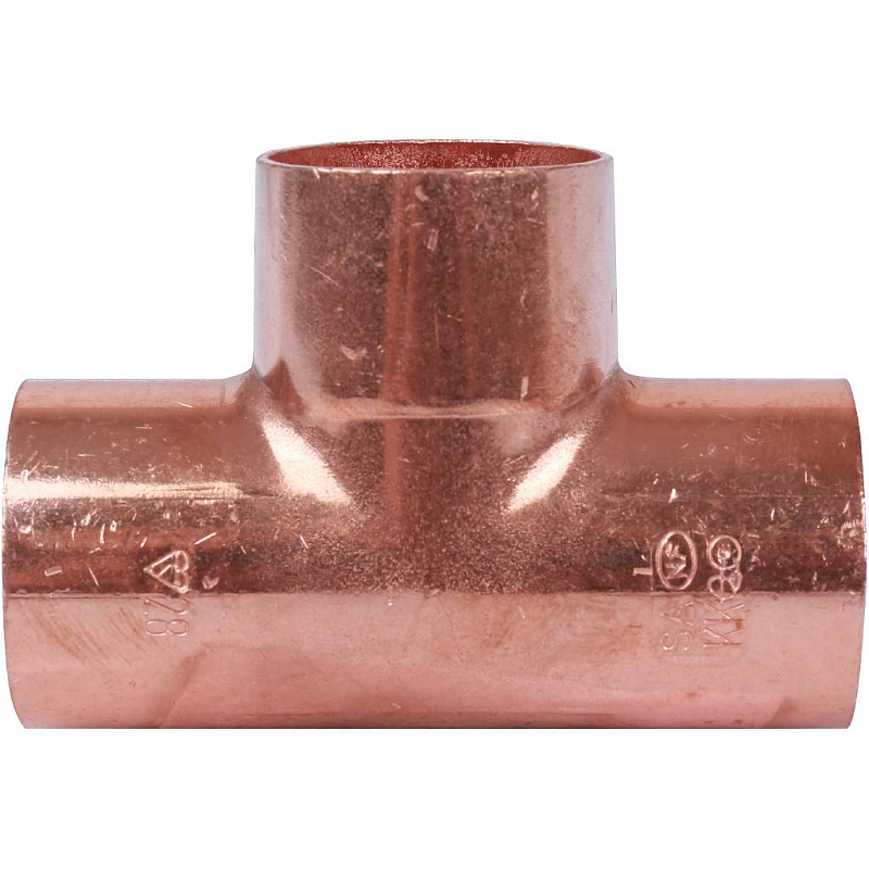 Тройник 28 мм медный равнопроходной под пайку SANHA 1513028