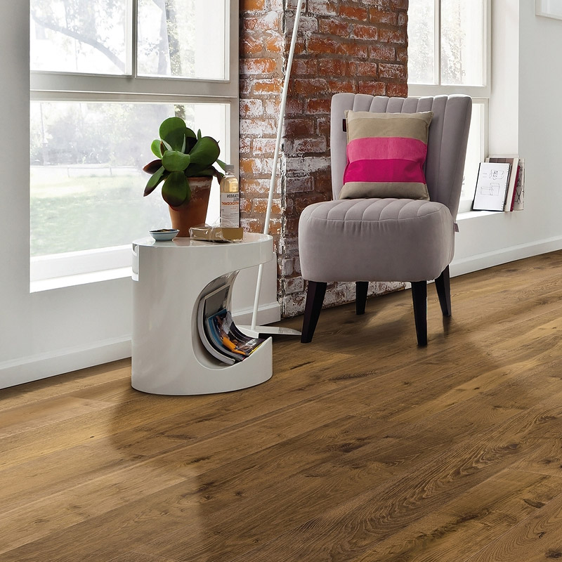 Паркетная доска Haro Series 4000 (5G) 538949 Дуб Мореный Саваж брашированный однополосный 4V2200 x 180 x 13.5мм