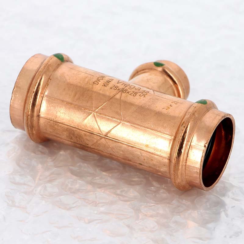 Тройник пресс медный Profipress VIEGA 28х18х28