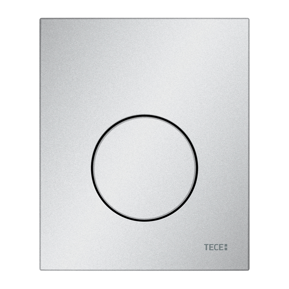 Пластиковая панель смыва TECEloop хром матовый, для инсталляции писсуара, 120 x 100 x 6 мм