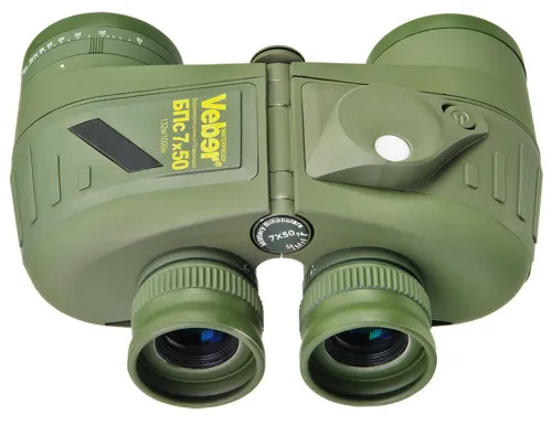 Бинокль Veber БПс 7x50 WP, плавающий, с компасом
