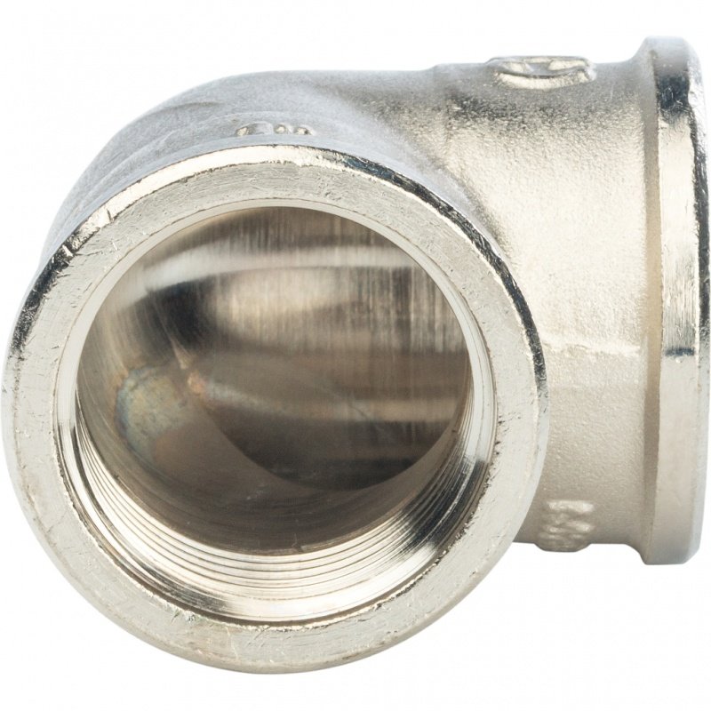 Угол резьбовой ВР 1" никель STOUT