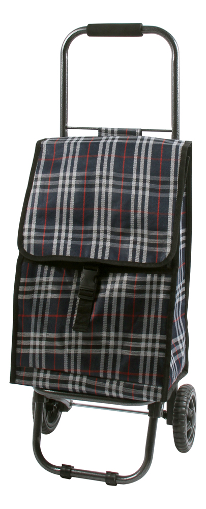 Сумка-тележка хозяйств.  d203eco "tartan" 30 кг (1/10) "рыжий кот"