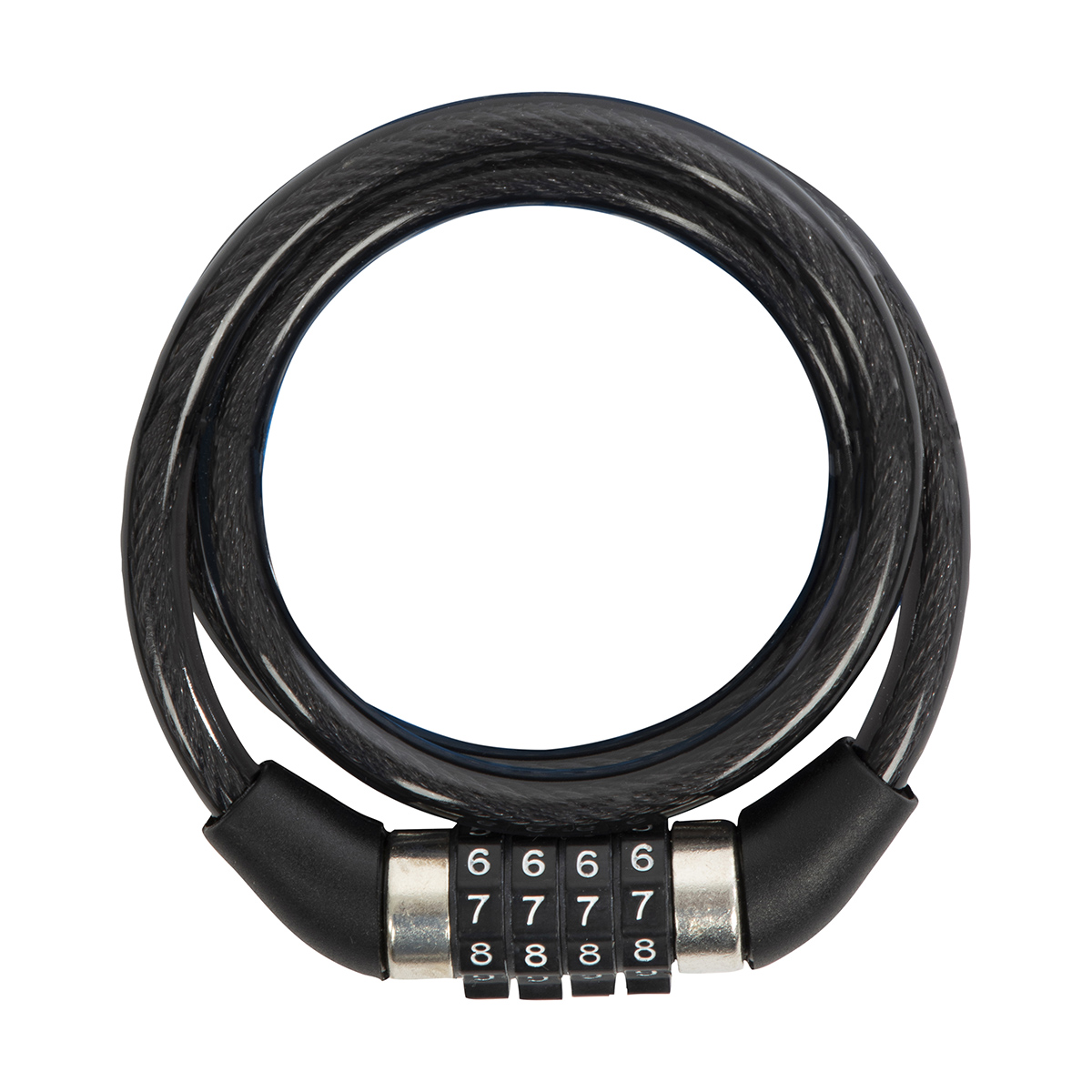 Замок велосипедный "park" кодовый 80 см, трос 8 мм (1/20/120)