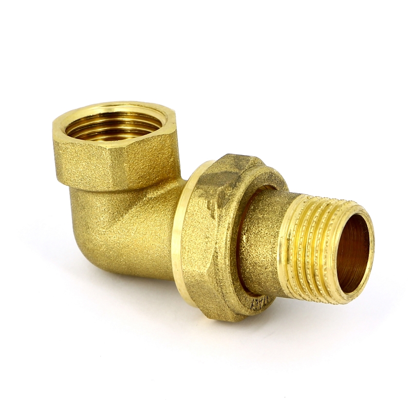 Американка угловая с плоской прокладкой 1/2" x 1/2" ВН латунь UNI-FITT