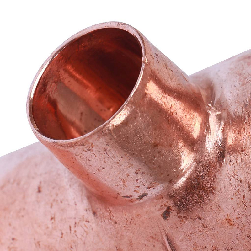 Тройник переходной 35х15х35 мм медный под пайку SANHA 15130351535